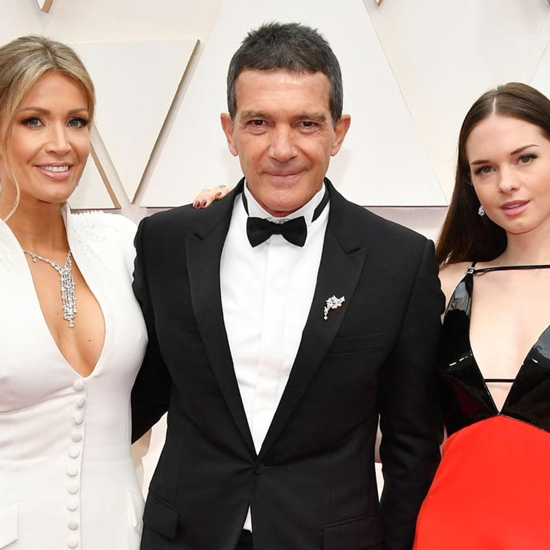 Stella y Nicole, los dos talismanes de Antonio Banderas en los Oscar