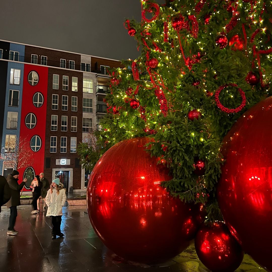 Navidad en el barrio de Noblessner, Tallin, Estonia