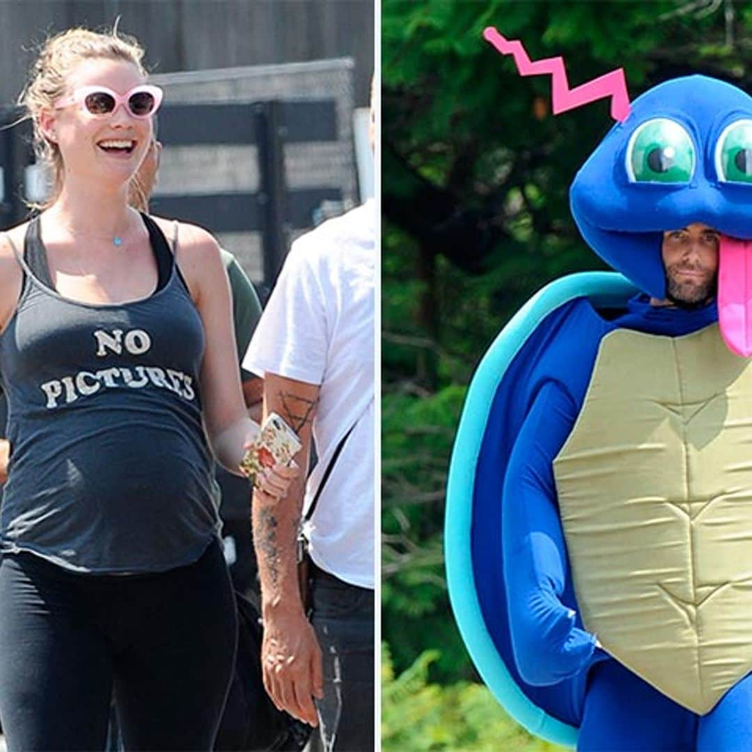 Behati Prinsloo y Adam Levine, ¡premio para los (futuros) papás más divertidos!