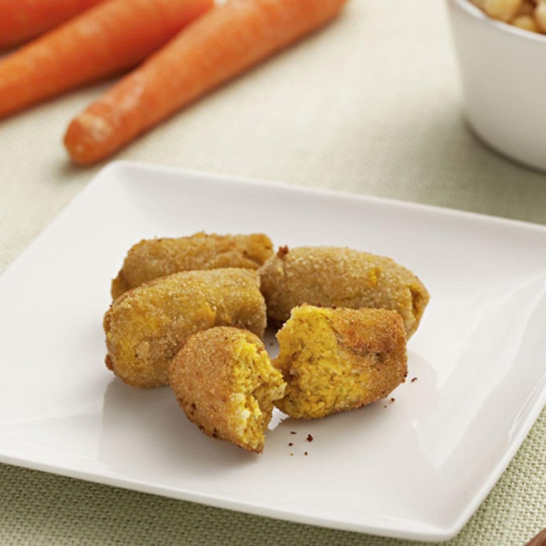 Croquetas de garbanzos y zanahoria