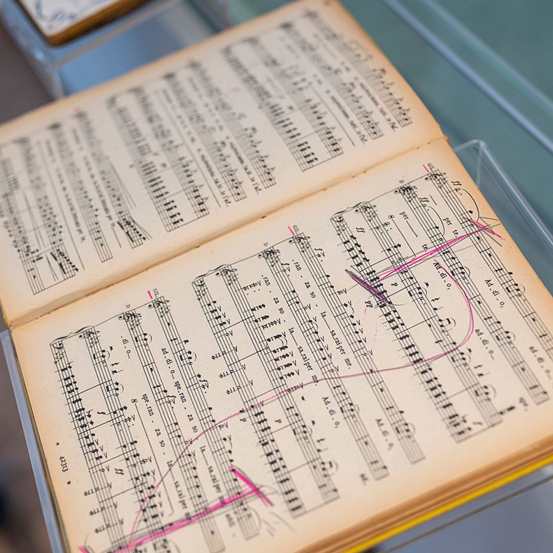 Partitura en el Museo Maria Callas de Atenas