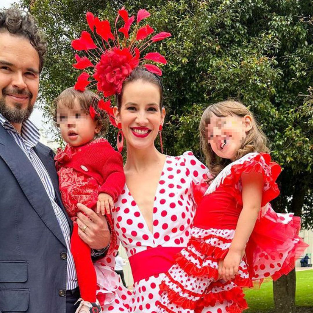 Laura Londoño se viste de flamenca y celebra la Feria de Abril en Colombia