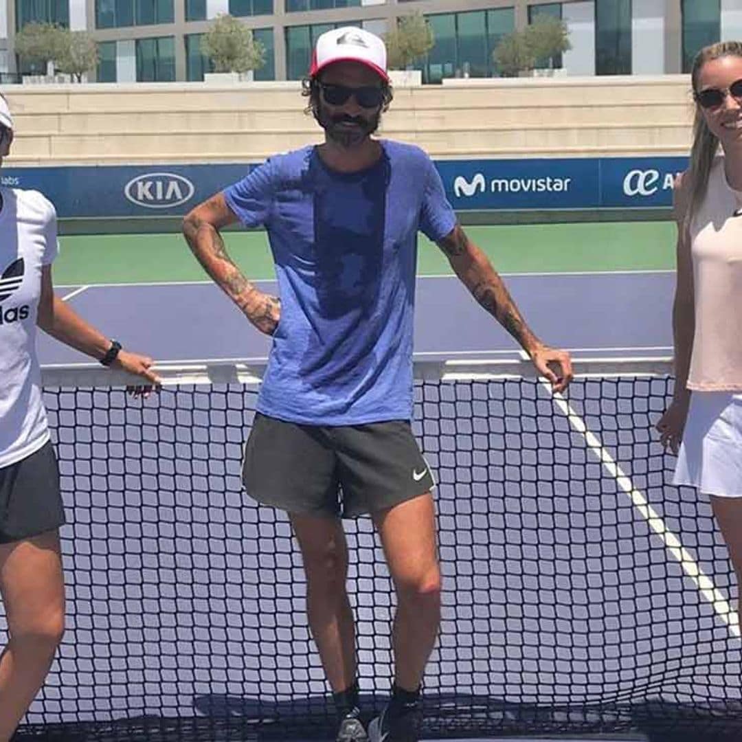 Maribel Nadal se enfrenta en la cancha de tenis a… ¡Leiva!