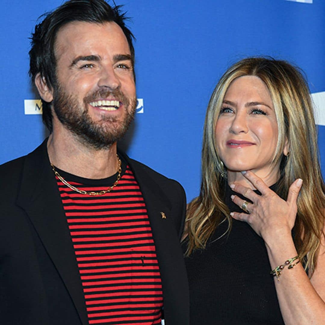 Las contadas muestras de cariño de Justin Theroux y Jennifer Aniston en las redes sociales