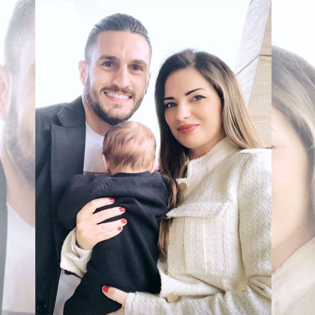 El hijo de Koke y Beatriz Espejel cumple dos meses ¡y ya 'habla'!