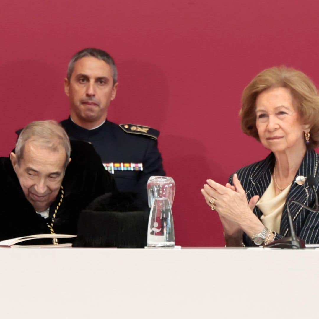 La emoción de la reina Sofía en el acto en honor a Emilio Lora-Tamayo