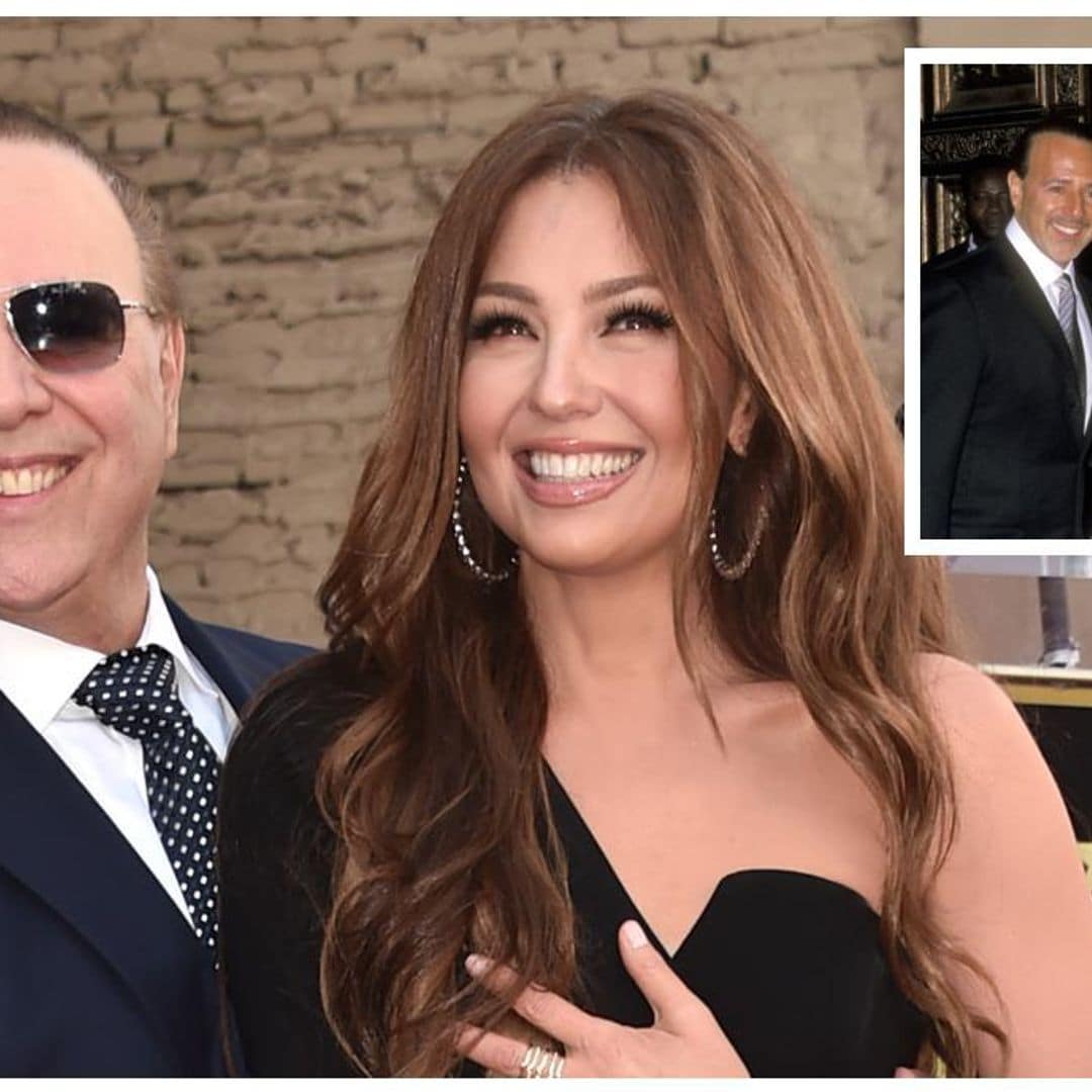 Thalía y Tommy Mottola visitan la iglesia en donde se casaron hace 20 años