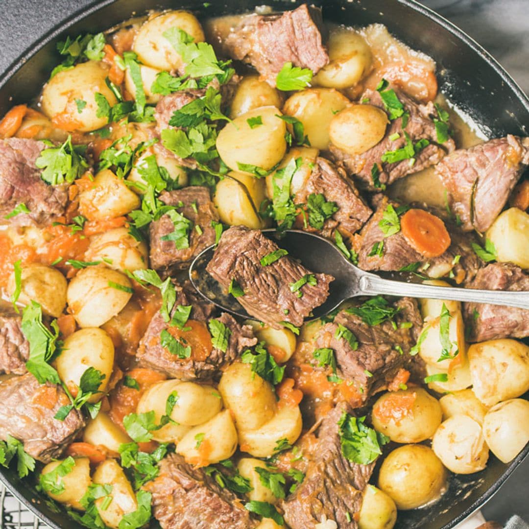 Estofado de carne con patata y zanahoria