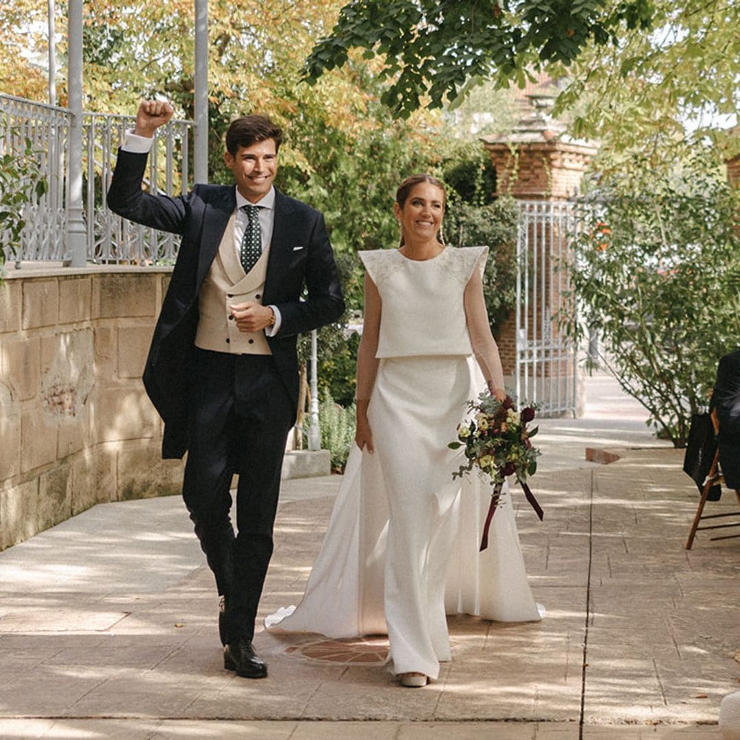 La historia de Teresa, la novia madrileña del vestido transformable con 'alas'