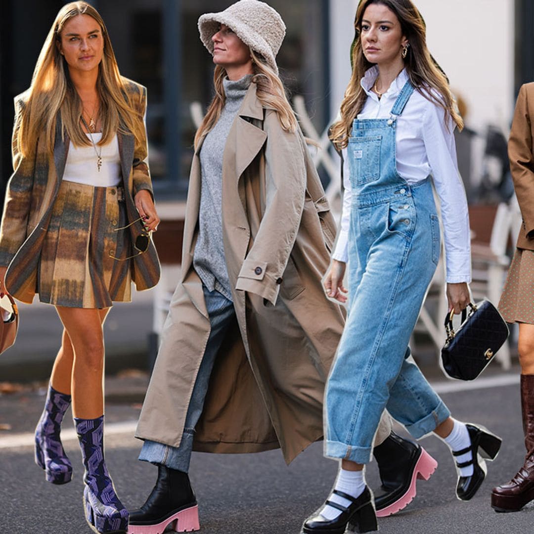 10 looks con plataformas para rendirte a la tendencia que actualiza botas, botines y mocasines