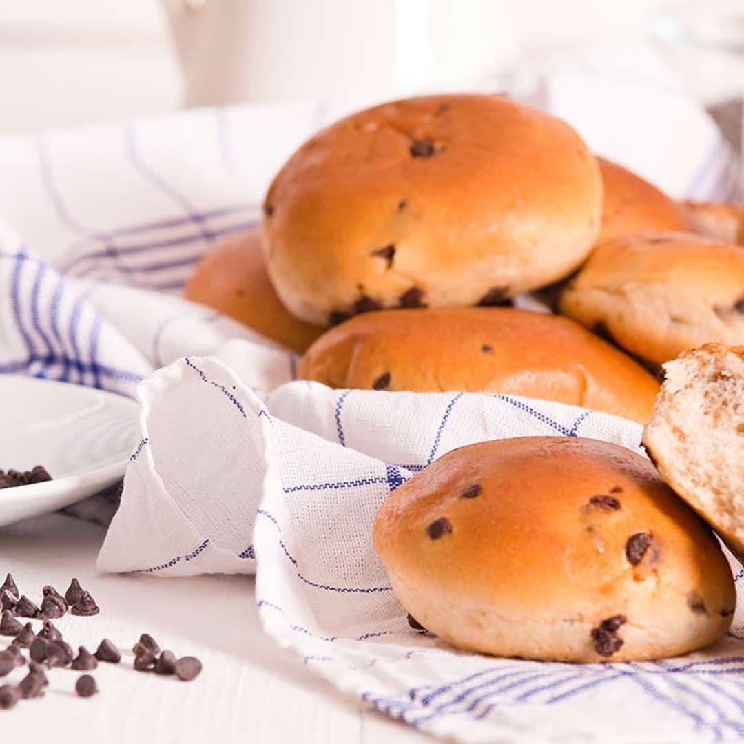 'Brioches' con pepitas de chocolate