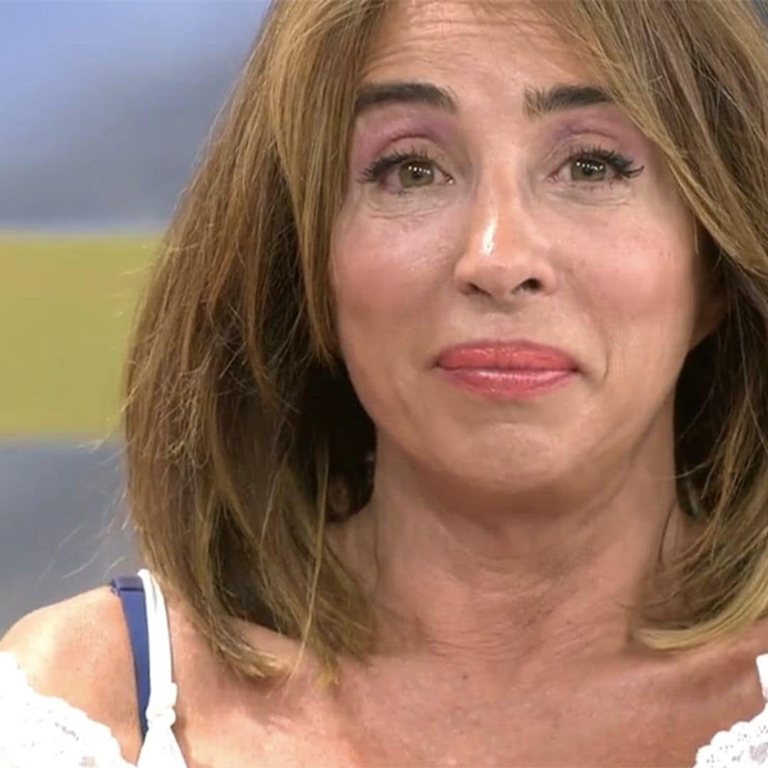 María Patiño se rompe en directo al hablar de su familia