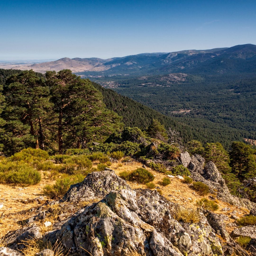 Panorámica del Parque Nacional de la Sierra de Guadarrama y los montes de Valsaín, Madrid