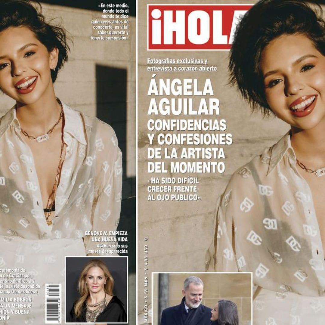 En ¡HOLA!, Ángela Aguilar, confidencias y confesiones de la artista del momento