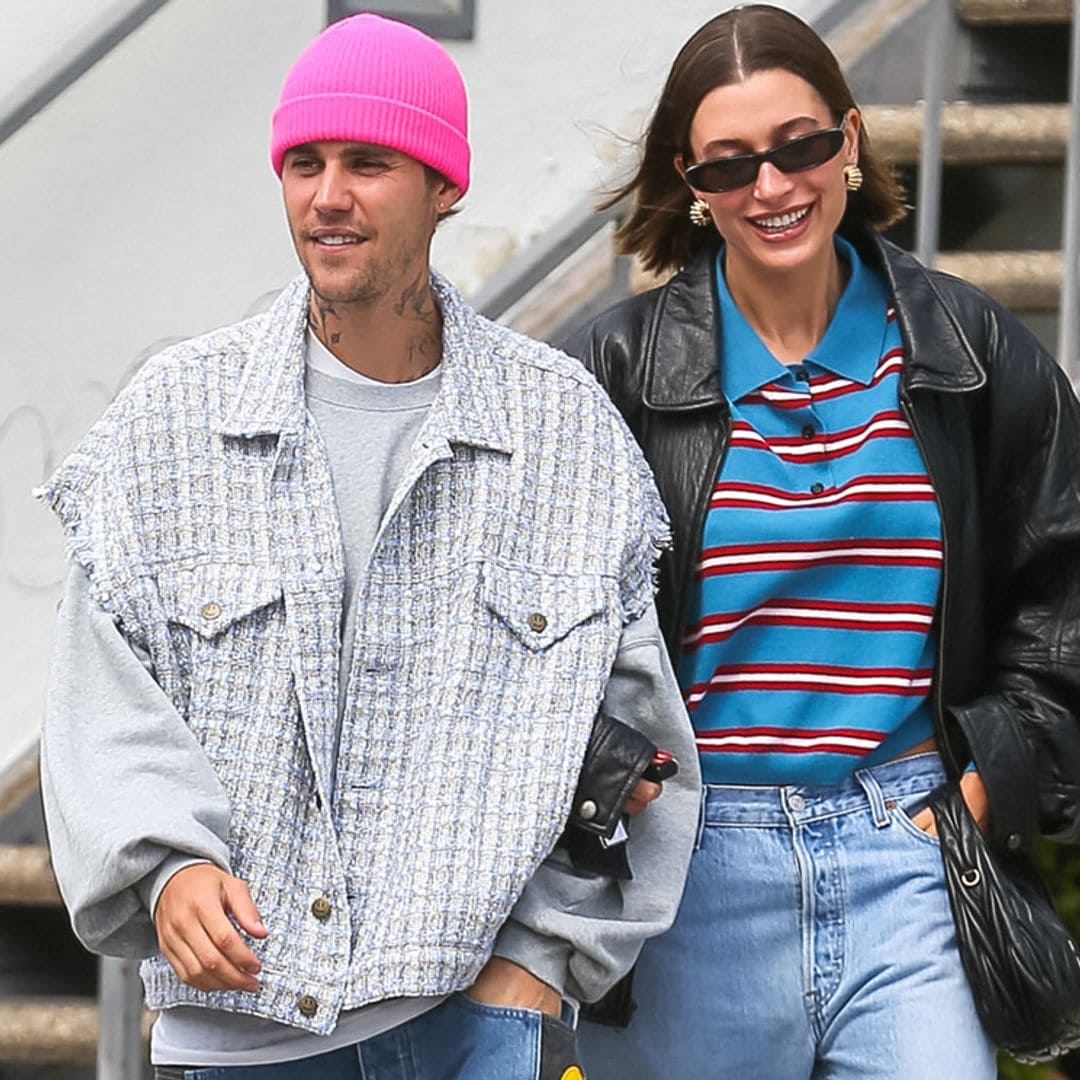 Los trucos fáciles de Hailey Bieber para compartir ropa con Justin