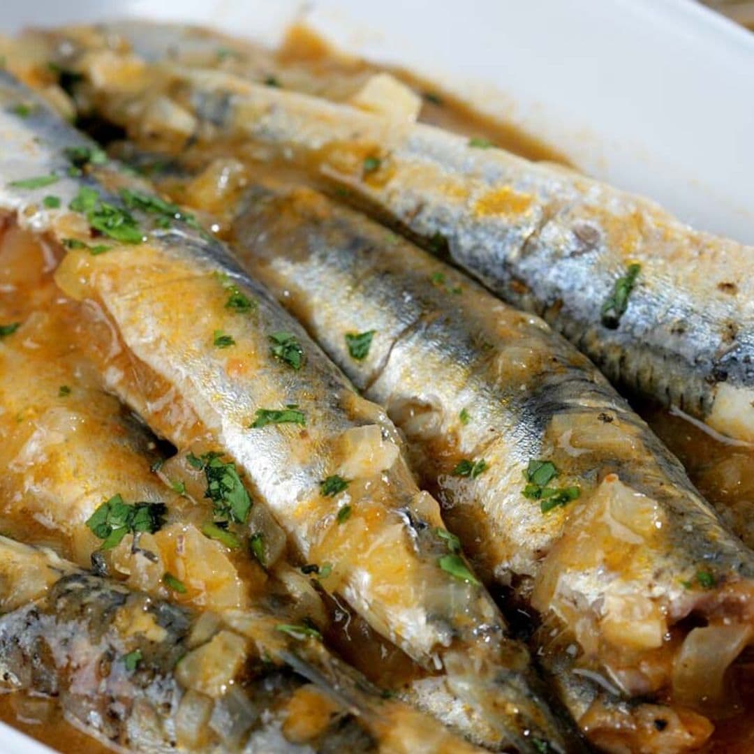 'Suquet' de anchoas frescas