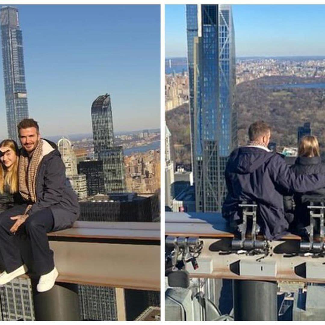 Desde las alturas, David Beckham y su hija disfrutan de las vistas de Nueva York