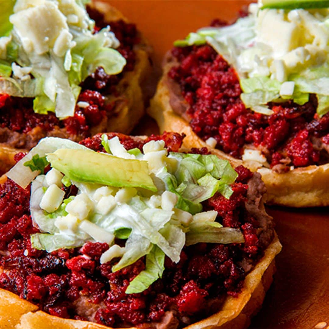 Sopes de chorizo