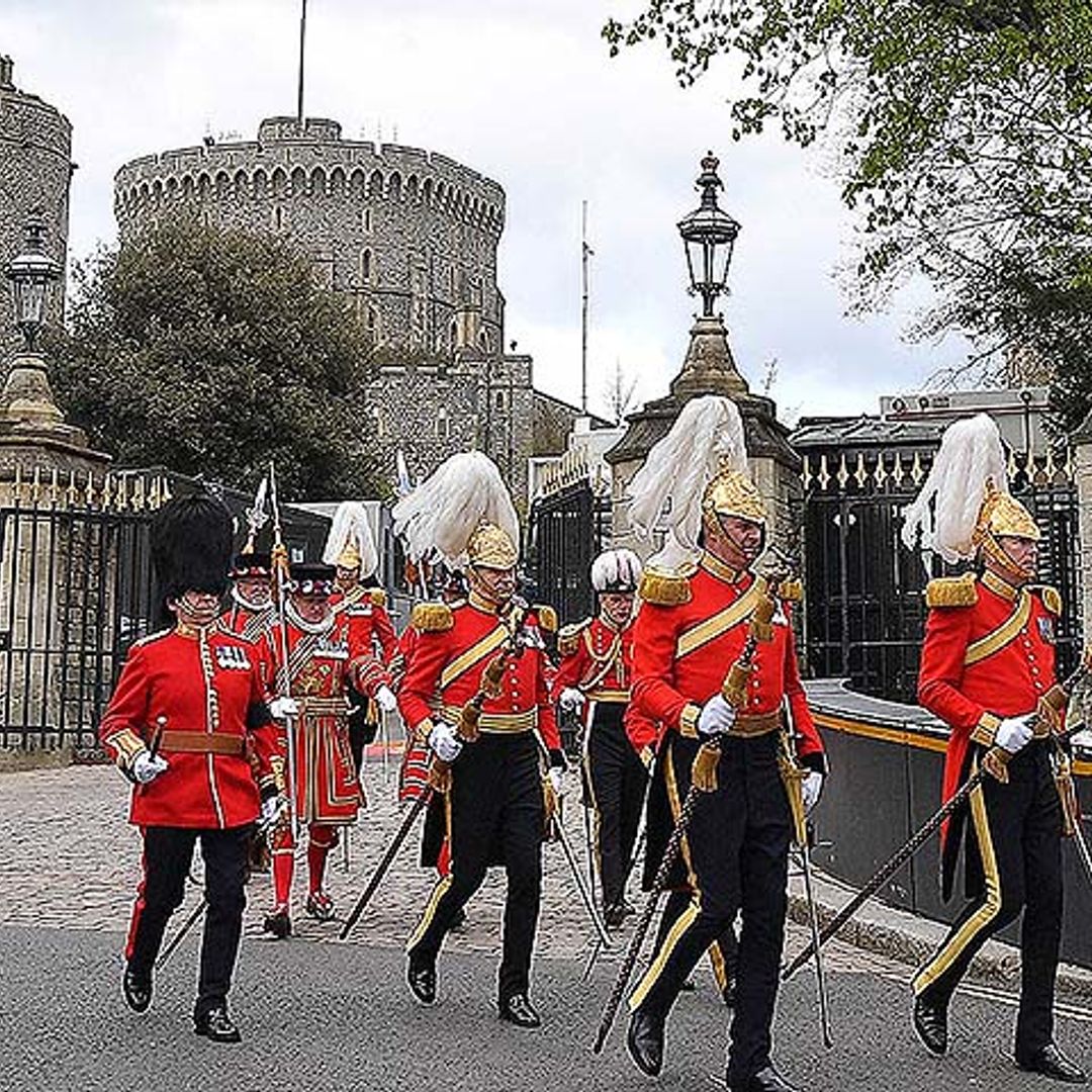 Ensayos y máxima expectación en Windsor ante el funeral del duque de Edimburgo