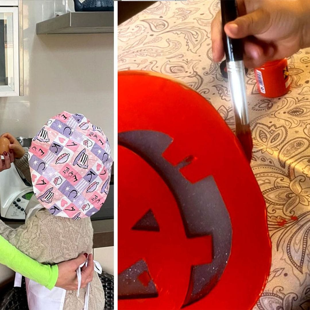 ¡Qué miedo! Eva González y su hijo Cayetano comienzan ya con los preparativos de Halloween