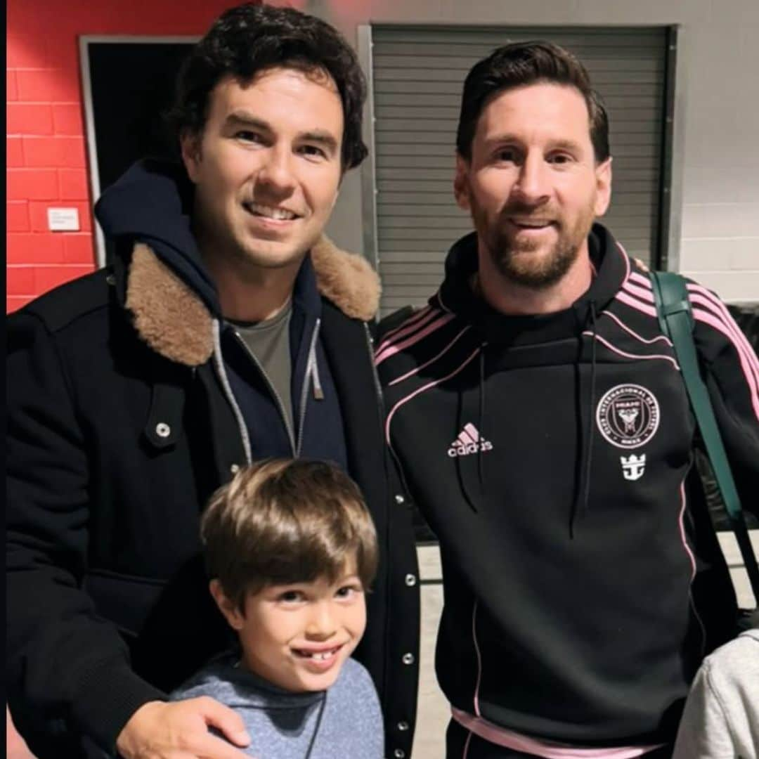 Así fue el encuentro entre Sergio 'Checo' Pérez y Lionel Messi