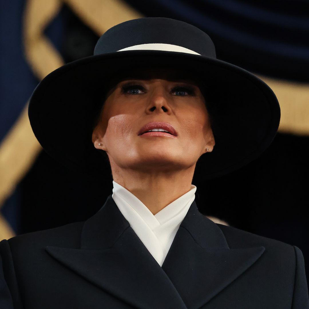 Melania Trump, pura elegancia con sombrero en el gran día de su marido como presidente de EEUU