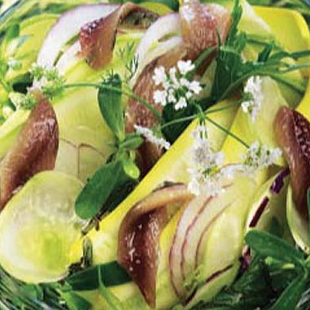 Crudités de verduras con anchoas