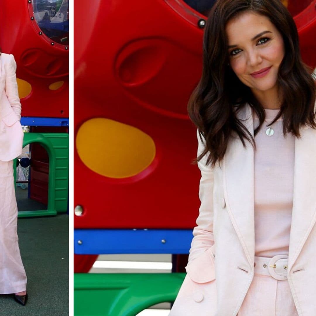 El outfit de Katie Holmes que combina dos tendencias actuales