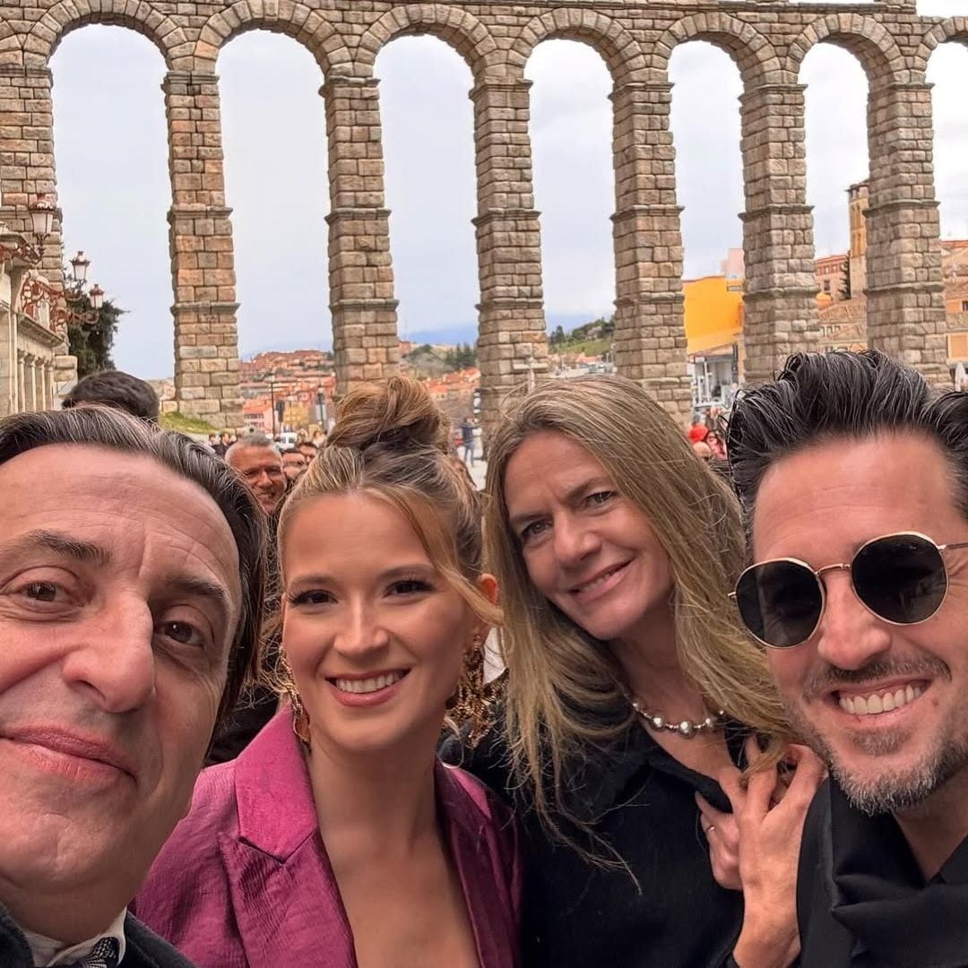 David Bustamante y Yana Olina, de boda en Segovia con Carlos Moyá y Carolina Cerezuela