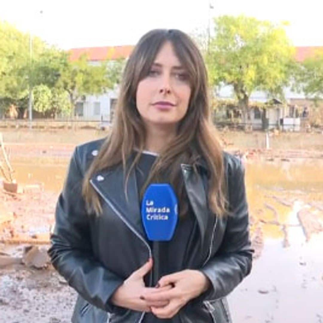 El dolor de la reportera de 'La mirada critica' al conectar en directo desde su casa de Utiel arrasada 