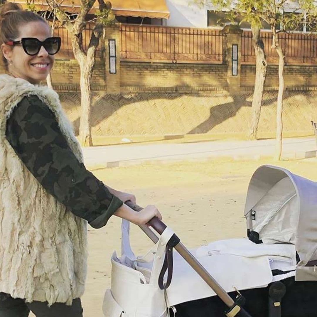 'Mami feliz', el primer paseo de Pastora Soler con su hija Vega