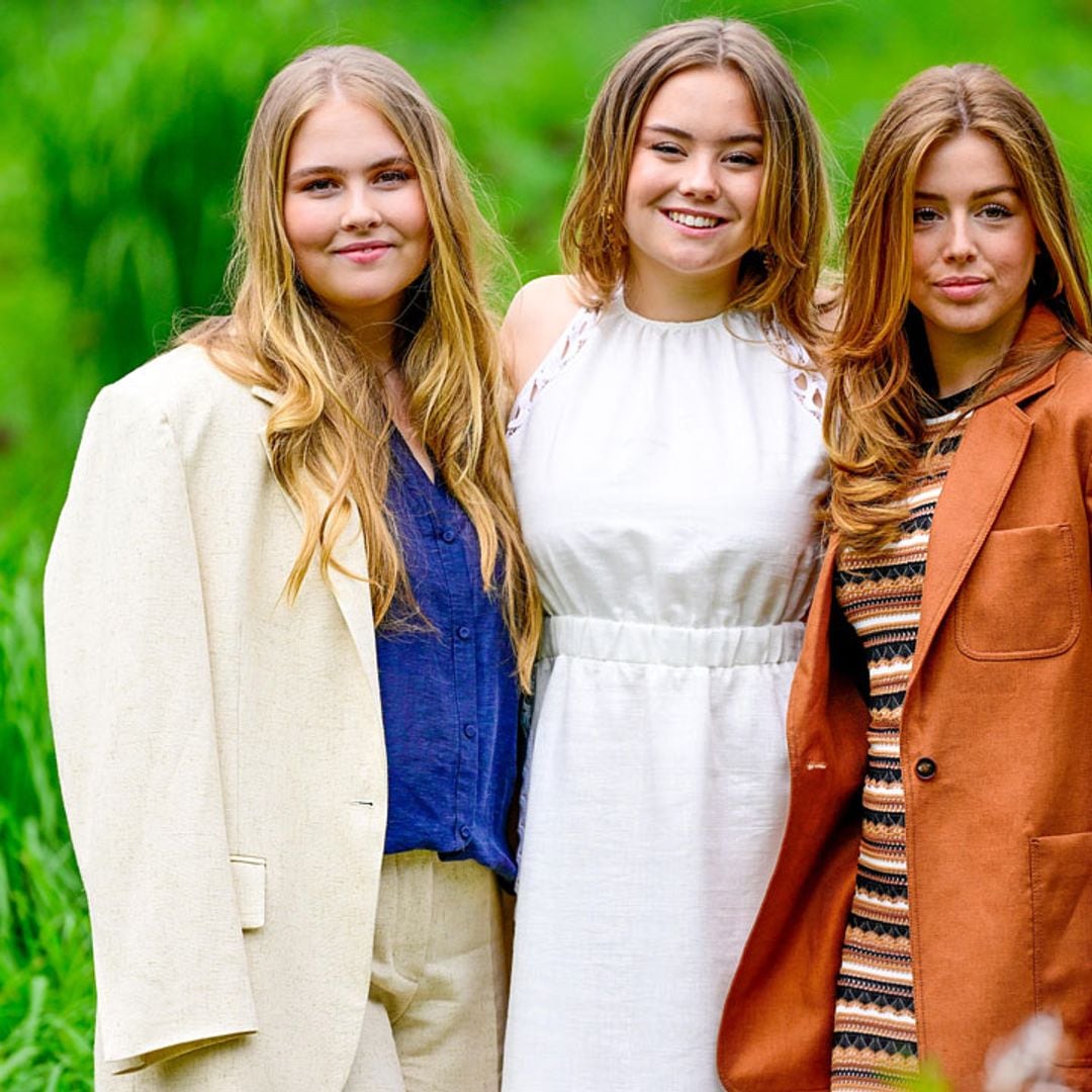 Amalia, Alexia y Ariane de Países Bajos marcan la diferencia con sus looks en un tradicional posado