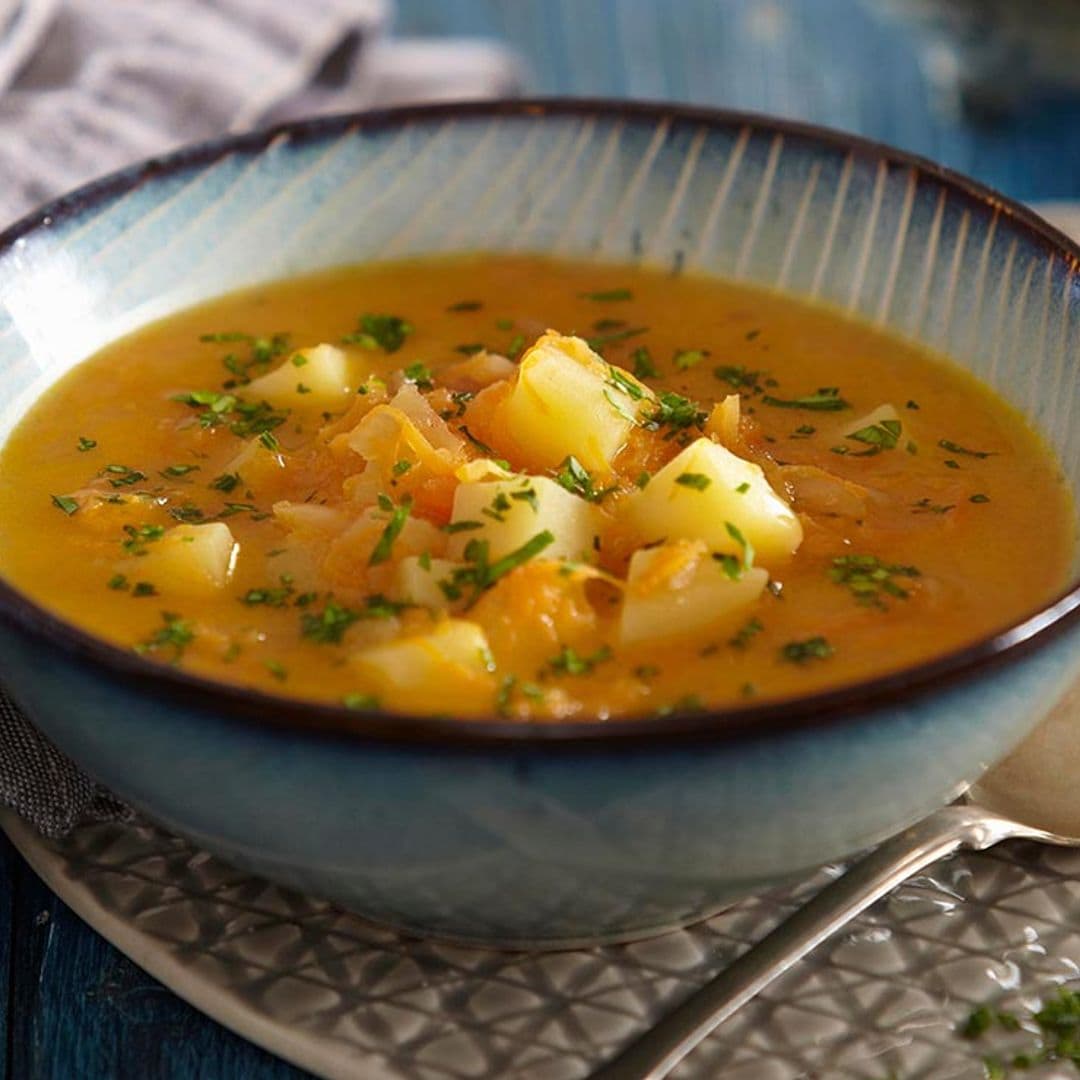 Sopa de col de Saboya con patata