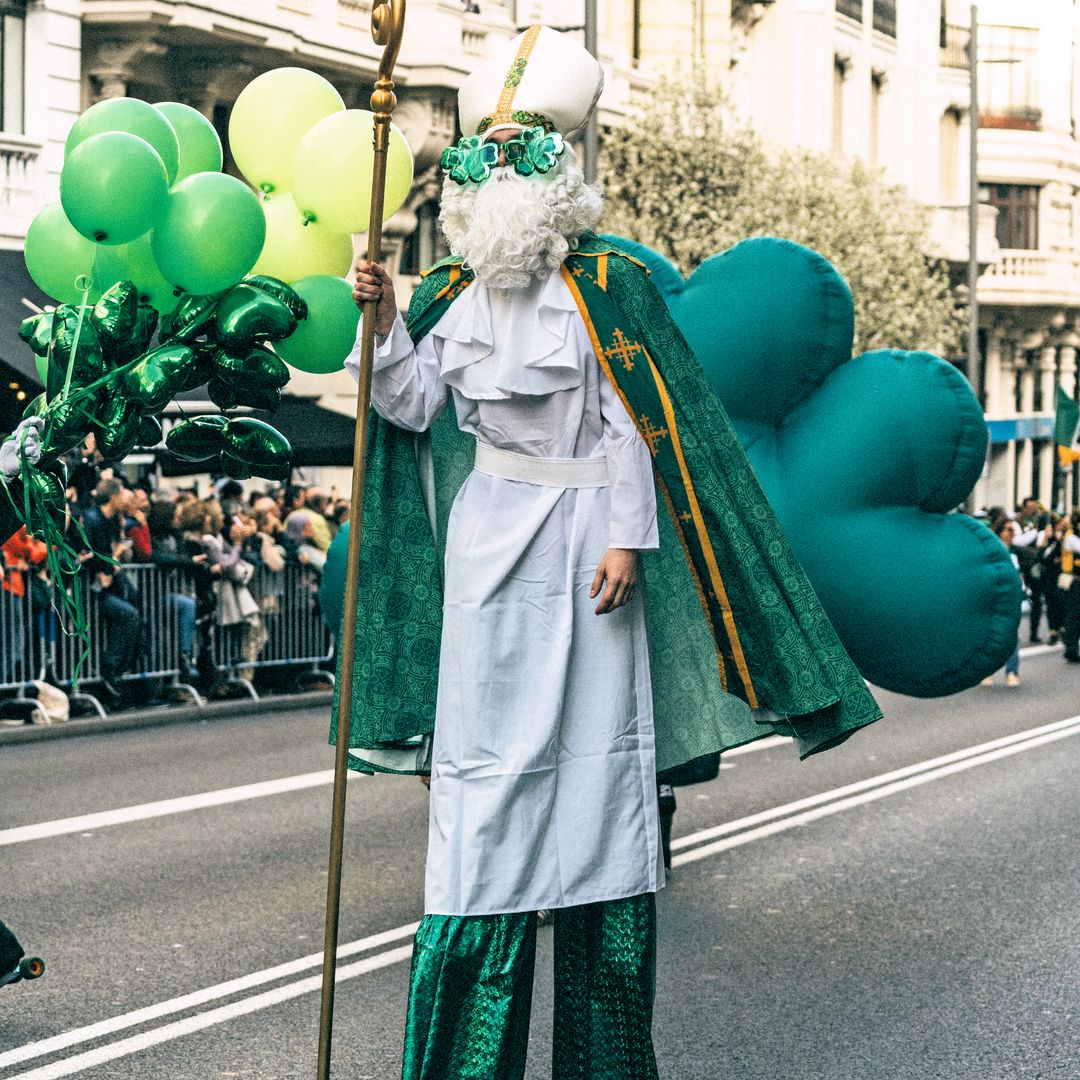 Desfile de San Patricio en Madrid, en la calle Gran Vía