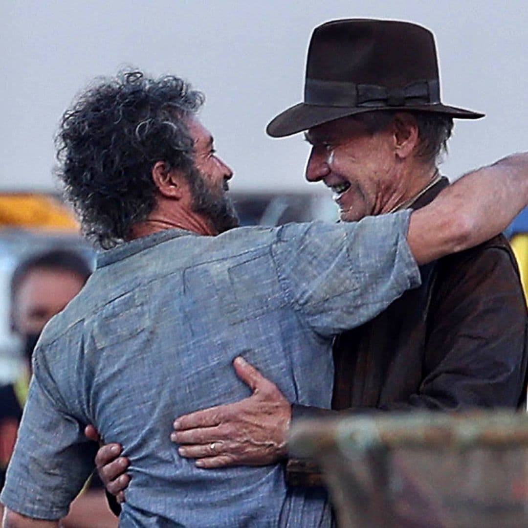 La amistad entre Harrison Ford y Antonio Banderas protagoniza el rodaje de 'Indiana Jones'