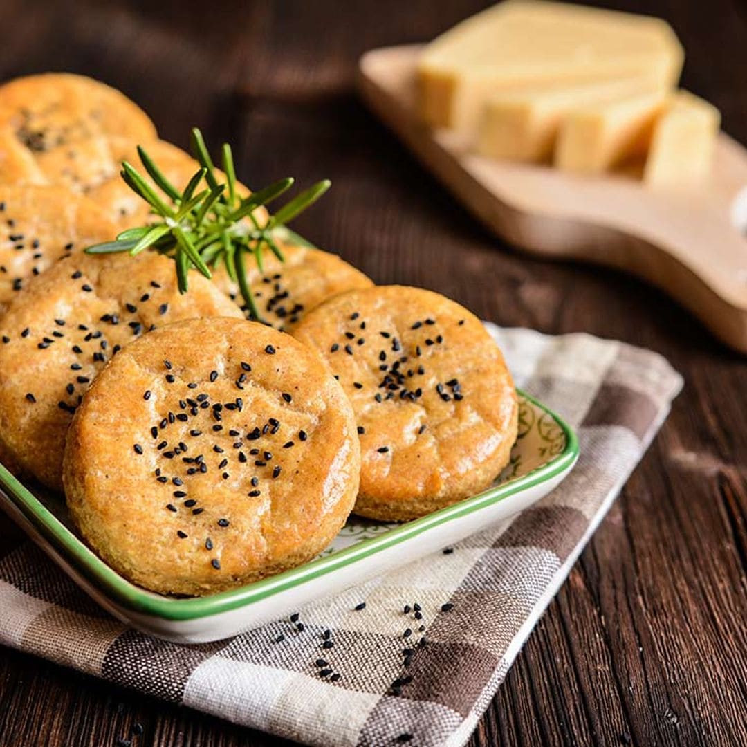 Galletas de queso con sésamo