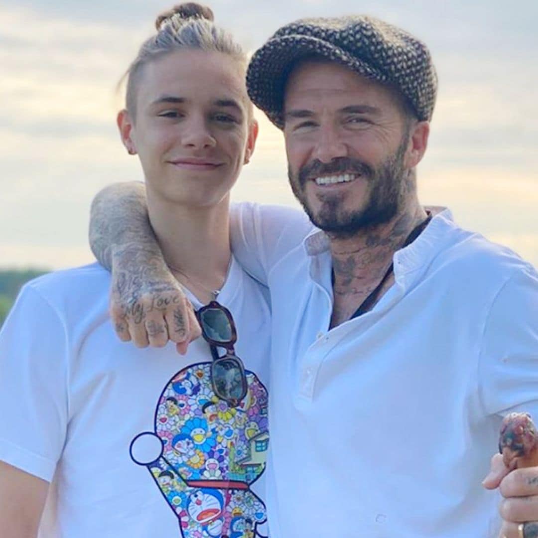 Romeo Beckham se inspira en el look más icónico de su padre cuando era futbolista