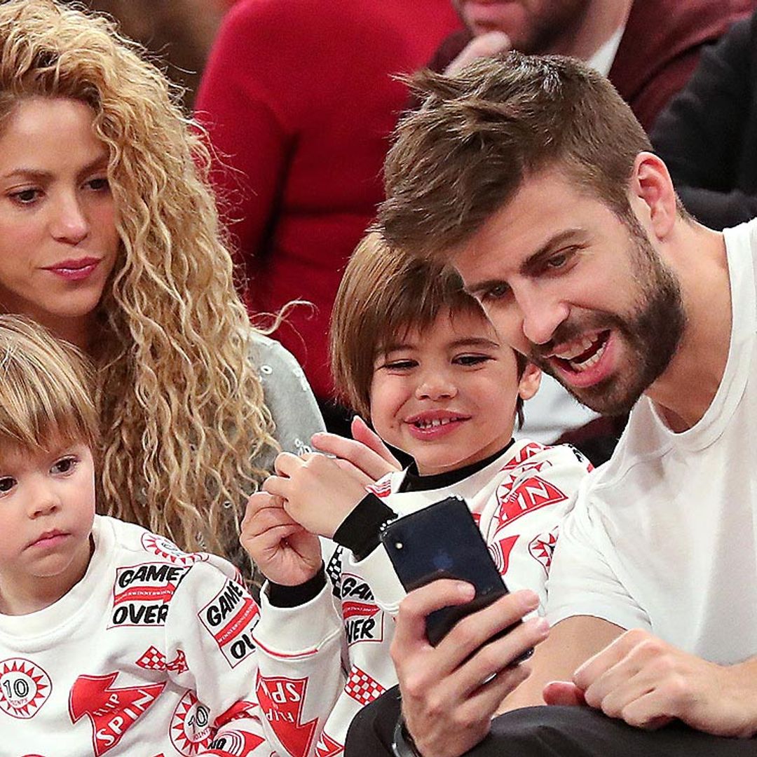 Los hijos de Shakira y Gerard Piqué se unen a los misteriosos 'selfies' de su padre
