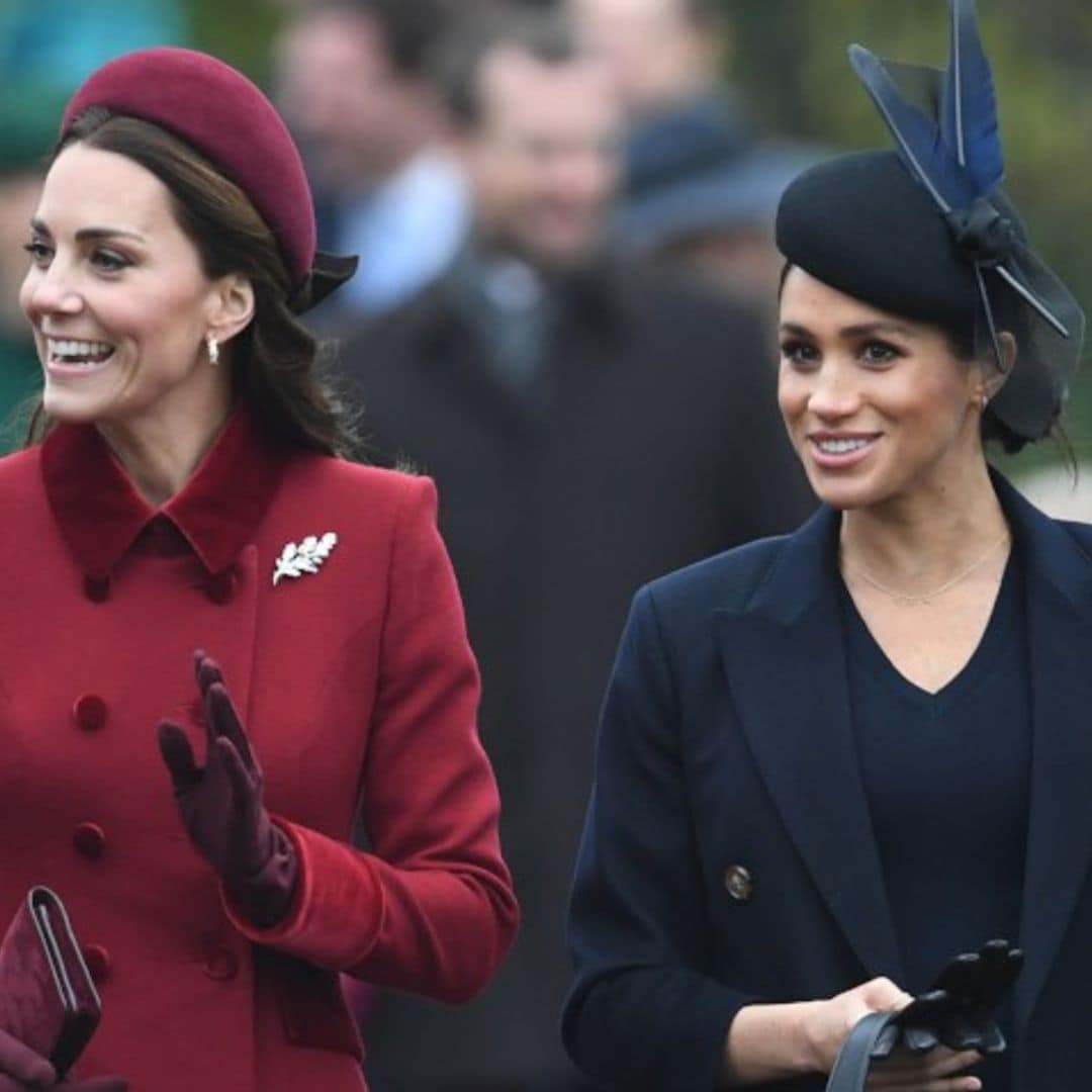 Diferencias y similitudes en los looks de Navidad de Kate Middleton y Meghan Markle