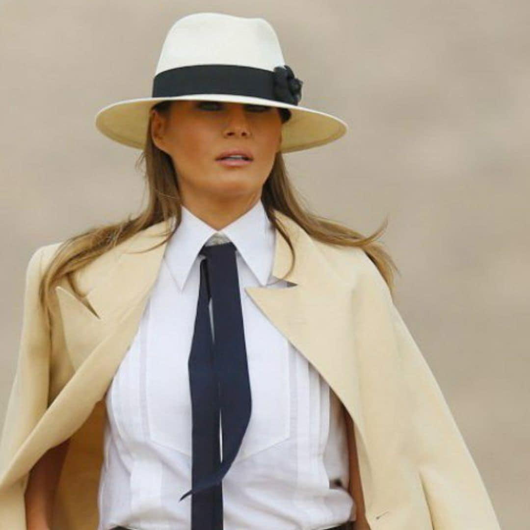 Melania Trump, de primera dama a modelo de una improvisada sesión de fotos