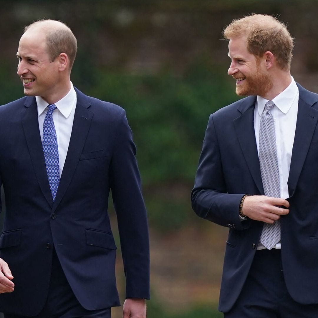 Los príncipes William y Harry se reencuentran para honrar la memoria de su madre