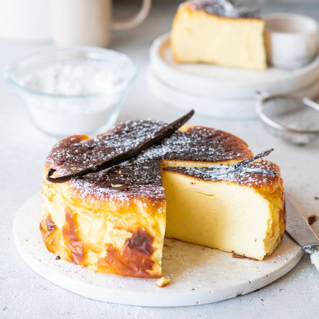 Tarta de queso al horno, fácil y cremosa