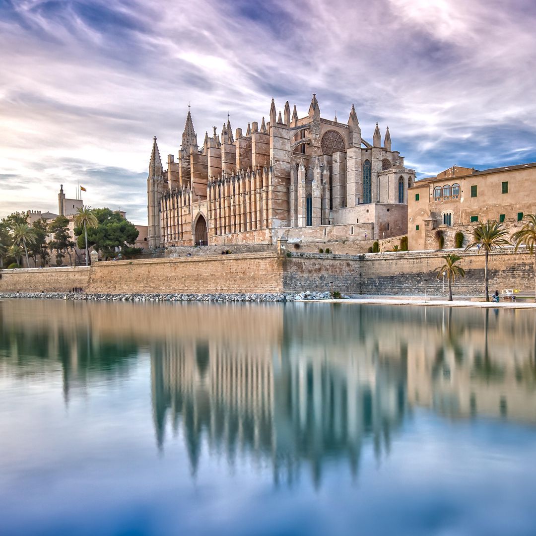 Catedral de Palma al atardecer, Mallorca