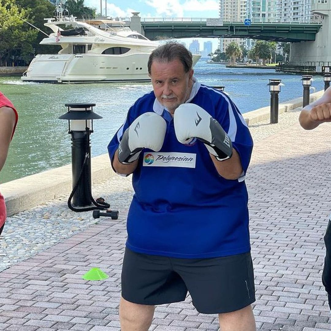 Raúl de Molina se pone los guantes de box y entrena con el coach de las estrellas