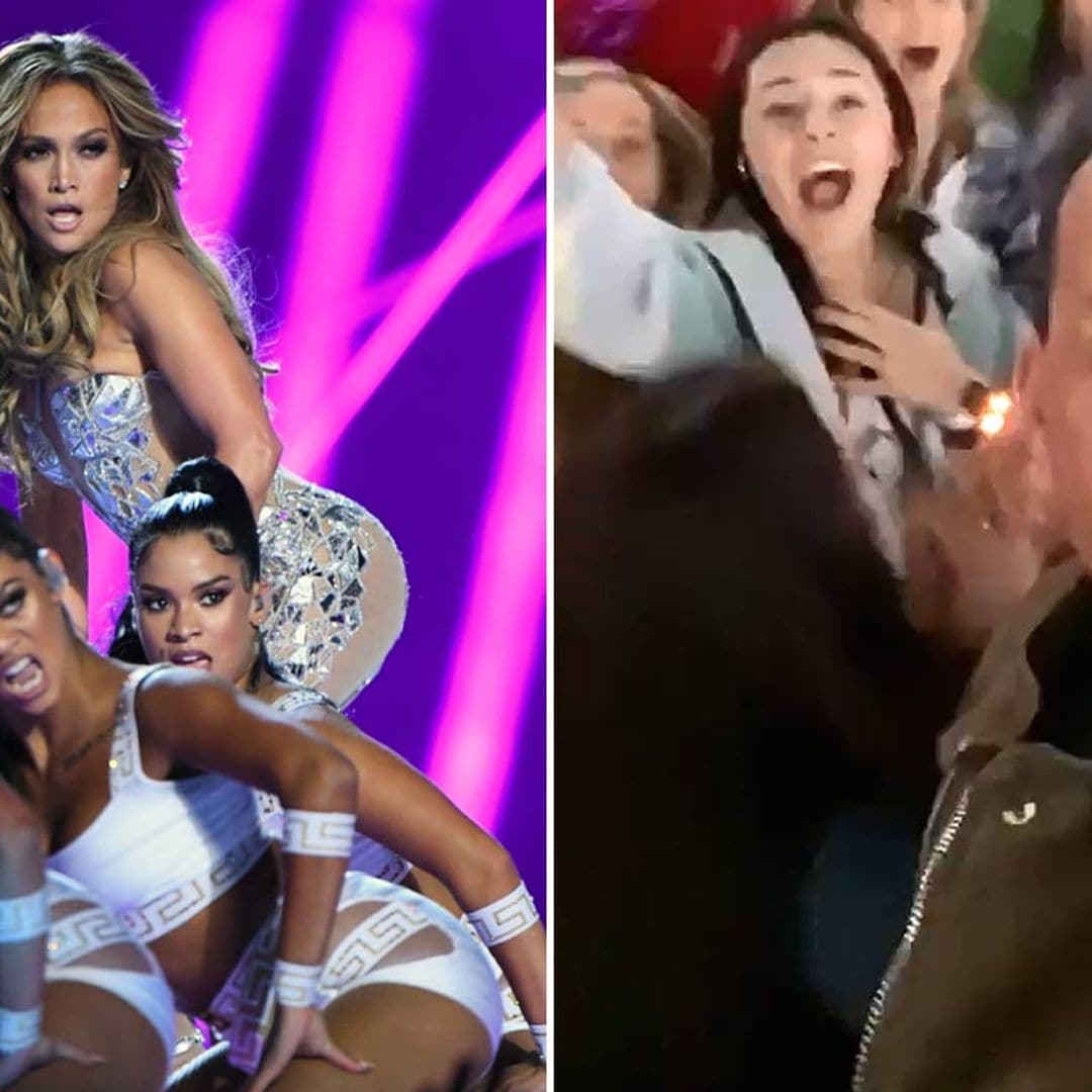 Bailando, cantando... Alex Rodriguez, el fan número uno de Jennifer Lopez en su gran noche