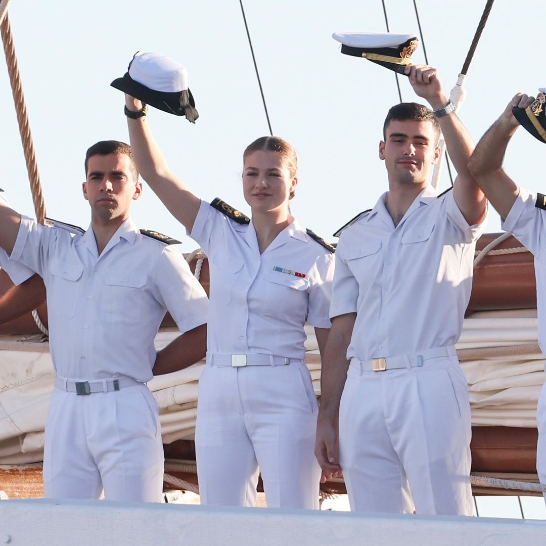 La princesa Leonor, a bordo del 'Elcano', llega a Las Palmas, último puerto español antes de partir a América