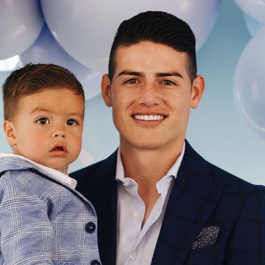 james rodr guez en el bautizo de su hijo samuel