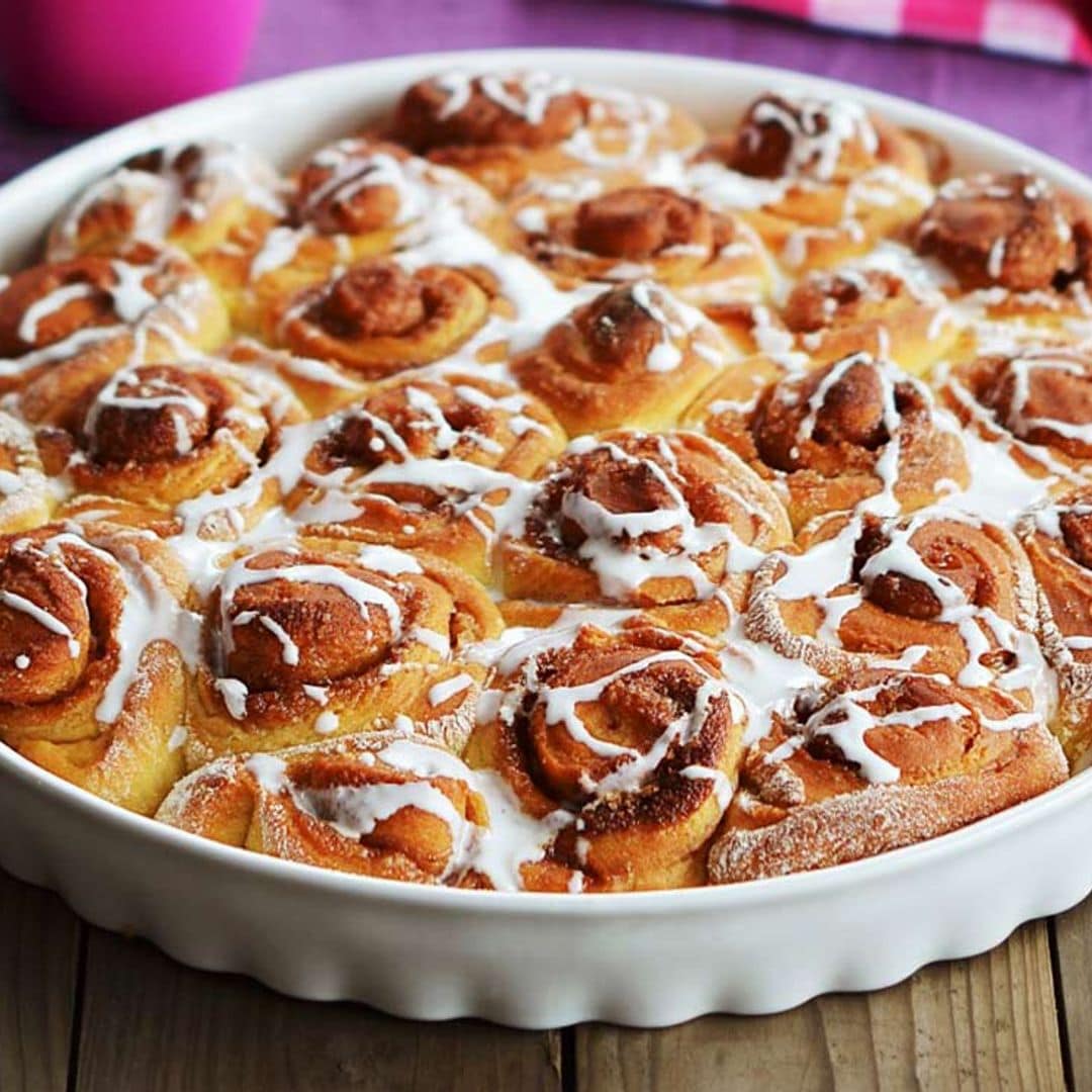 Pastel de 'cinnamon rolls'