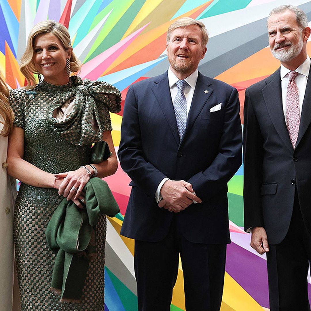 Los reyes Felipe y Letizia se despiden de Guillermo, Máxima y Amalia los Países Bajos entre graffitis y arte callejero