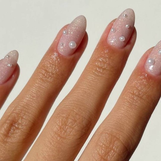 manicura unas perla